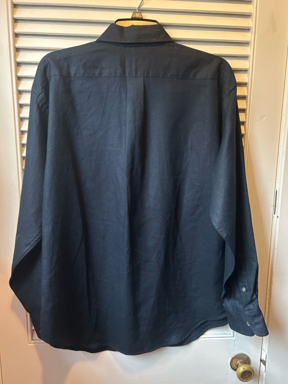 Ralph Lauren linen ladies shirt blouse NWOT navy - Picture 5 of 6